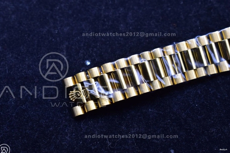 228238 THBF Green YG on (Gain VR3255 President 40 Weight) Edition Dial Day 1:1 Roman Date Bracelet Best 0119